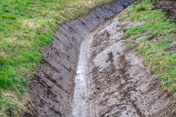 Cost of Drainage Ditch Construction in Andover